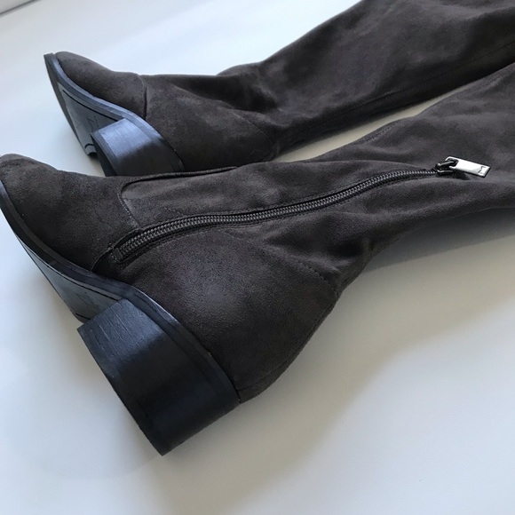 Marc Fisher Gray Yenna Over The Knee Boots - Picture 5 of 8